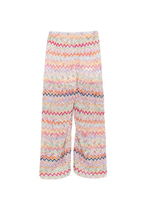 Pantaloni con motivo a zigzag MISSONI KIDS | MY6A40 Q0107999